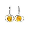 Lemon Amber Earrings In Sterling Silver The Flamenco, image 
