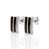 Amber Stud Earrings In Sterling Silver The London, image 