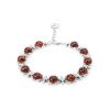 Cherry Amber Bracelet In Sterling Silver The Rondo, image 