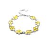 Link Amber Bracelet In Sterling Silver The Bee, image 