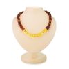 Two-Toned Amber Beaded Necklace, image 