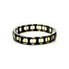 Geometric Two Toned Amber Stretch Bracelet, image 
