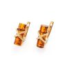 Amber Earrings In Gold The Scandinavia, image 