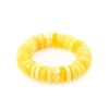 High Polished Honey Amber Beaded Stretch Bracelet, image 