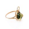 Romantic Amber Ring In Gold-Plated Silver The Daisy, Ring Size: 11.5 / 21, image 