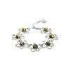 Link Amber Bracelet In Sterling Silver The Daisy, image 
