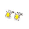 Bold Honey Amber Cufflinks In Sterling Silver The Ithaca, image 