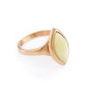 Leaf Cut Amber Ring In Gold The Amaranth, Ring Size: 6 / 16.5, image 