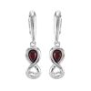 Cherry Amber Earrings In Sterling Silver The Amour, image 
