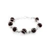 Cherry Amber Link Bracelet In Sterling Silver The Flamenco, image 