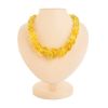Lemon Amber Ball Beaded Necklace, image 