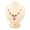 Green Amber Necklace In Sterling Silver The Fiori, image 