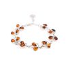 Amber Bracelet In Sterling Silver The Lily Of The Valley, image 
