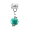 Charm With Reconstructed Turquoise The Acorn, image 