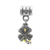 Four Leaf Charm With Lemon Amber The Shamrock, image 
