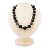 Dark Cherry Amber Ball Beaded Necklace The Ariadna, image 