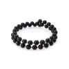 Dark Amber And Glass Beads Bracelet The Ariadna, image 