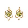 Charming Amber Earrings In Gold Plated Silver The Daisy, image 