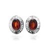 Cherry Amber Earrings In Sterling Silver The Ellas, image 