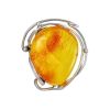 Handmade Amber Brooch In Sterling Silver The Rialto, image 