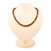 Cognac Amber Ball Beaded Necklace, image 