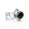 Adjustable Amber Ring In Sterling Silver The Flamenco, Ring Size: Adjustable, image 