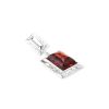 Geometric Silver Pendant With Bright Cherry Amber The Hermitage, image 