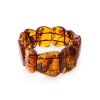 Bold Cognac Amber Stretch Bracelet, image 