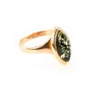 Leaf Cut Amber Ring In Gold The Amaranth, Ring Size: 6.5 / 17, image 
