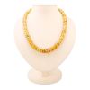 Glossy Amber Beaded Necklace, image 