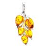 Leaf Amber Pendant In Sterling Silver The Verbena, image 