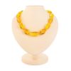 Olive Cut Lemon Amber Beads, image 