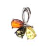 Floral Amber Pendant In Sterling Silver The Dandelion, image 