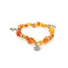 Cognac Amber Designer Bracelet With Charms, image 