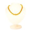 Two-Toned Amber Beaded Necklace, image 