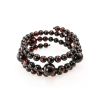 Dark Cherry Amber Wrap Bracelet The Ariadna, image 