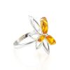 Lemon Amber Ring In Sterling Silver The Verbena, Ring Size: 9.5 / 19.5, image 
