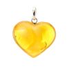 Lemon Amber Heart Pendant The Declaration, image 