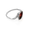 Cute Silver Ring With Cherry Amber The Amaranth, Ring Size: 5.5 / 16, image 