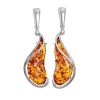 Handmade Amber Earrings In Sterling Silver The Rialto, image 