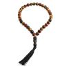 Islamic 33 Black Amber Prayer Beads, image 