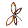 Cute Amber Pendant In Sterling Silver The April, image 