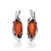 Amber Earrings In Sterling Silver The Verbena, image 