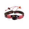Dark Leather Tie Bracelet With Black Amber The Copacabana, image 