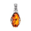 Sterling Silver Pendant With Cognac Amber The Rendezvous, image 