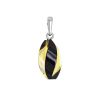 Amber Pendant In Sterling Silver The Electra, image 