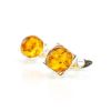 Cognac Amber Earrings In sterling Silver The Rondo, image 