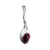 Cherry Amber Pendant In Sterling Silver The Peony, image 