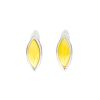 Honey Amber Earrings In Sterling Silver The Amaranth, image 