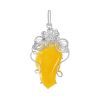 Amber Pendant In Sterling Silver The Dew, image 